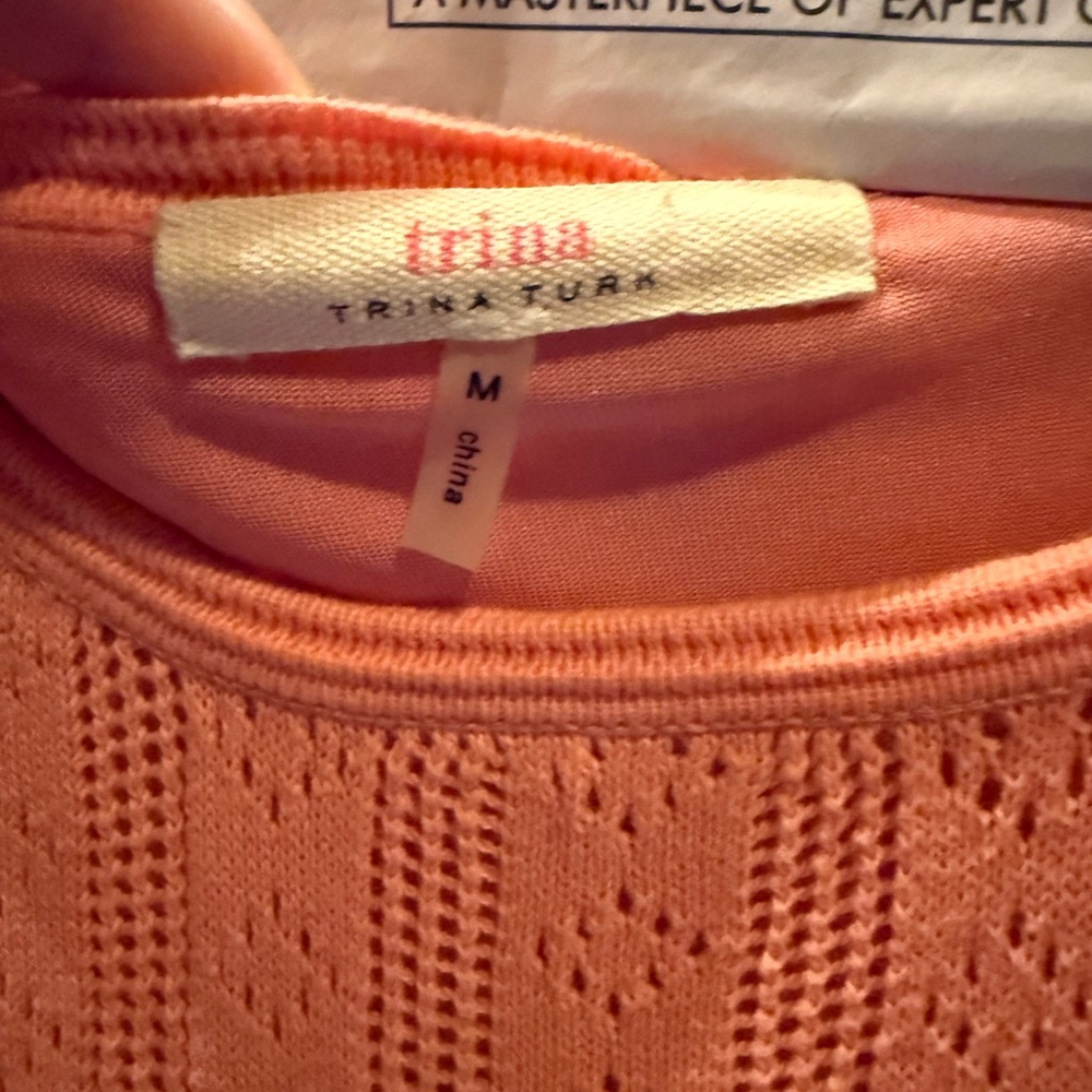 Trina Turk Coral Knit mini dress